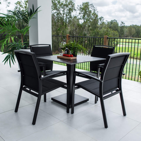 Shelby Lennox - 5pce (80x80) - Outdoor Bistro Set