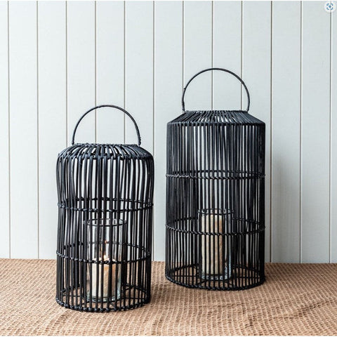 Toby Cylinder Lantern Black Medium
