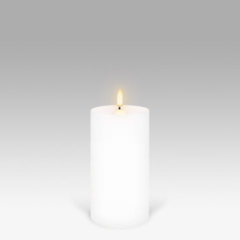 UYUNI Lighting Nordic White Pillar Candle 15.2 x 7.8cm