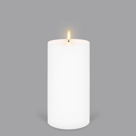 UYUNI Lighting Nordic White Pillar Candle 20.3 x 10.1cm