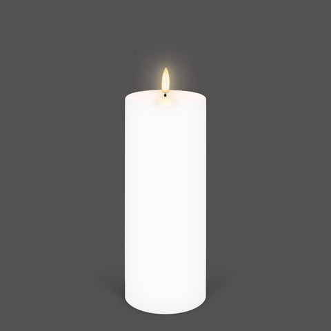 UYUNI Lighting Nordic White Pillar Candle 20.3 x 7.8cm