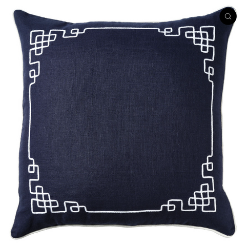 Linen Newport Navy - Indoor Cushion (50 x 50)