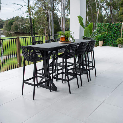 Air 75 Malibu - 9pce (200x65) - Outdoor Bar Set