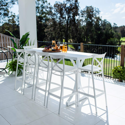 Portsea 75 Bergen - 7pce (200x65) - Outdoor Bar Set