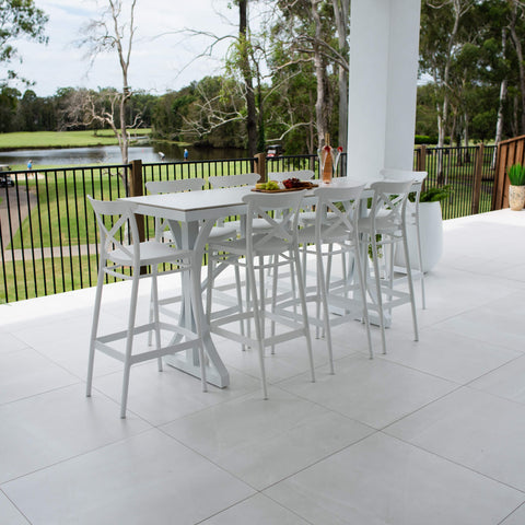 Portsea 75 Malibu - 9pce (200x65) - Outdoor Bar Set