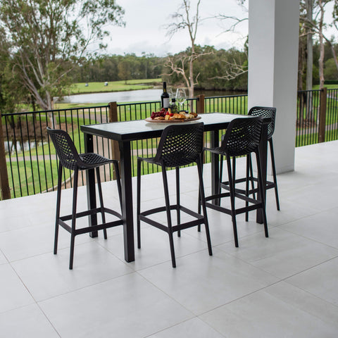 Roma 75 Hudson - 5pce (150x80) - Outdoor Bar Set