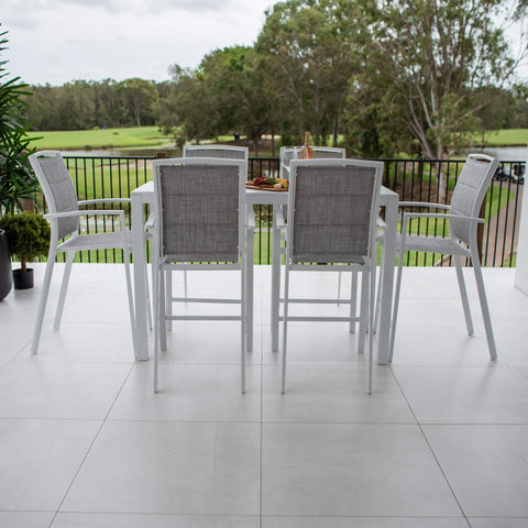 Shelby Aria - 7pce (150x65) - Outdoor Bar Set