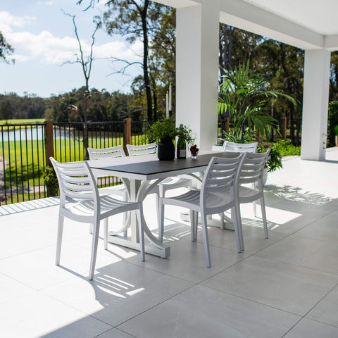 Apollo Chester Moon - 7pce (180x100) - Outdoor Dining Set