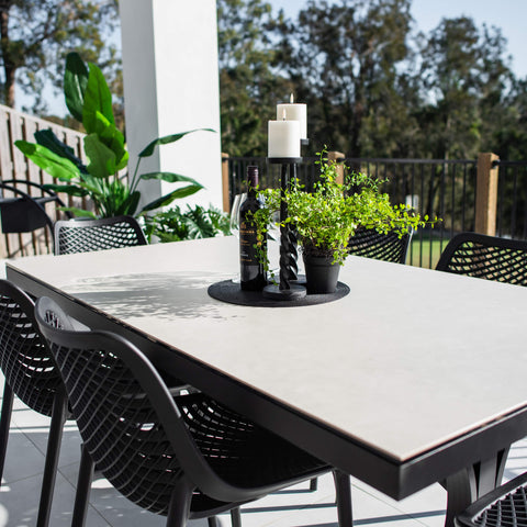 Roma Ceramic - 7pce (180x100) - Outdoor Dining Set