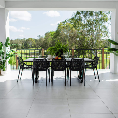 Roma Ceramic - 9pce (220x100) - Outdoor Dining Set