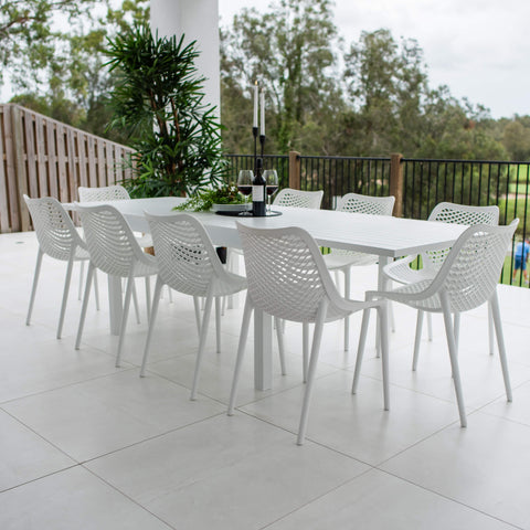 Roma Nara Extension - 11pce (270x102) - Outdoor Dining Set