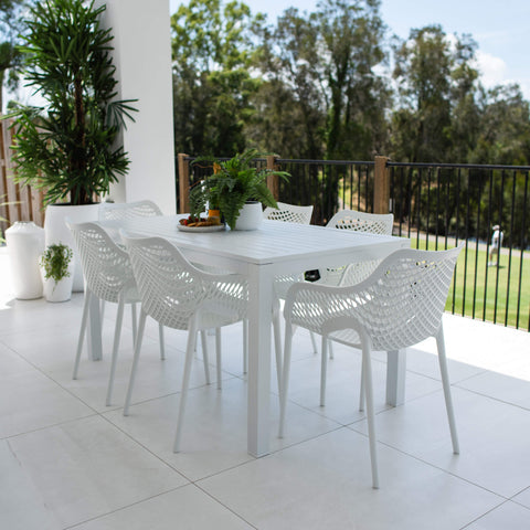 Roma XL Aria - 7pce (150x80) - Outdoor Dining Set