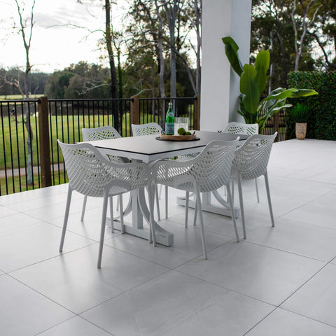 Roma XL Chester Moon - 7pce (150x80) - Outdoor Dining Set