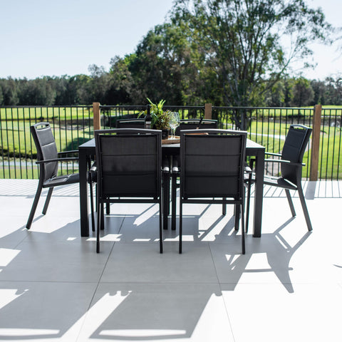 Shelby Aria - 7pce (150x80) - Outdoor Dining Set