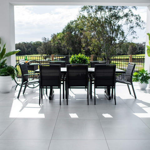 Shelby Chester Moon - 9pce (215x100) - Outdoor Dining Set