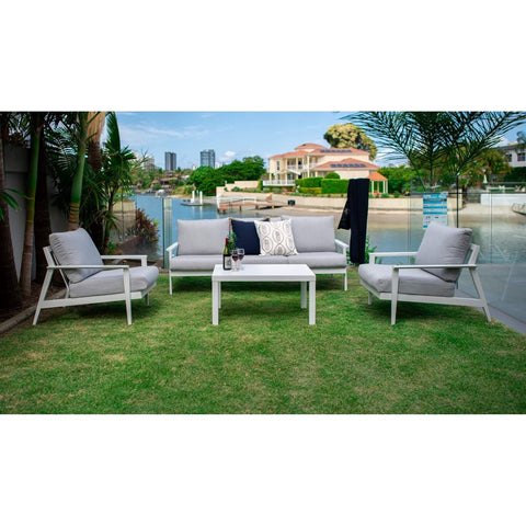 Peru Aluminium 3 - 4pce - Outdoor Lounge Setting