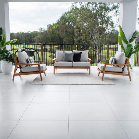 Peru Teak 2 - 3pce - Outdoor Lounge Setting