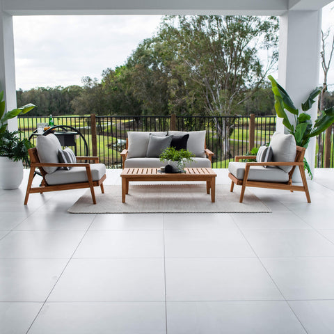 Peru Teak 2 - 4pce - Outdoor Lounge Setting