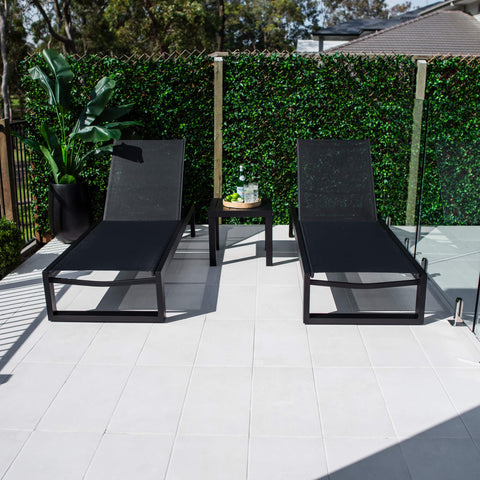Milan Slat - 3pce - Outdoor Sun Lounge