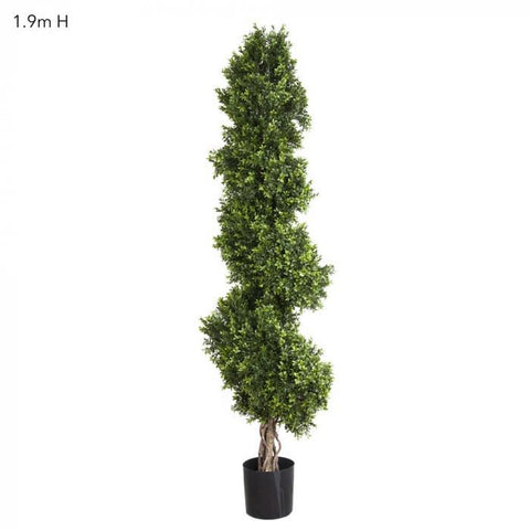 Z Boxwood Spiral Tree - Artificial Plant (190cm)