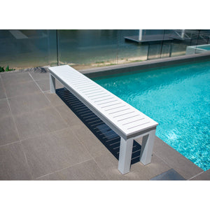 best-outdoor-furniture-Aluminium Slat Bench - Outdoor Bench