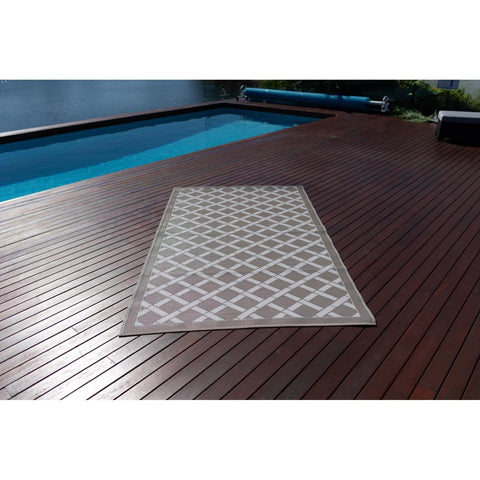 Signature Range Grey & WHITE - Outdoor Rug