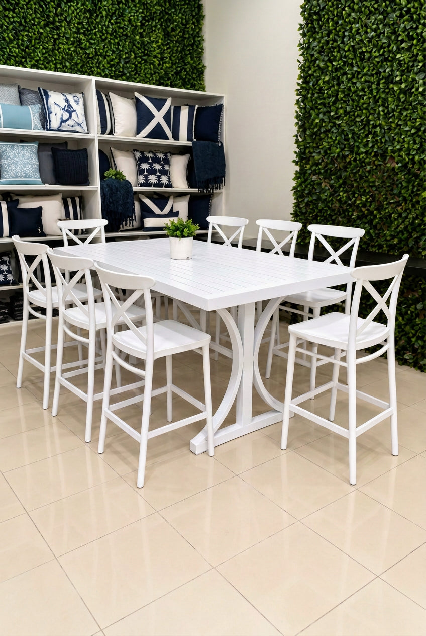 Portsea 75 Bergen - 9pce (200x100) - Outdoor Bar Set