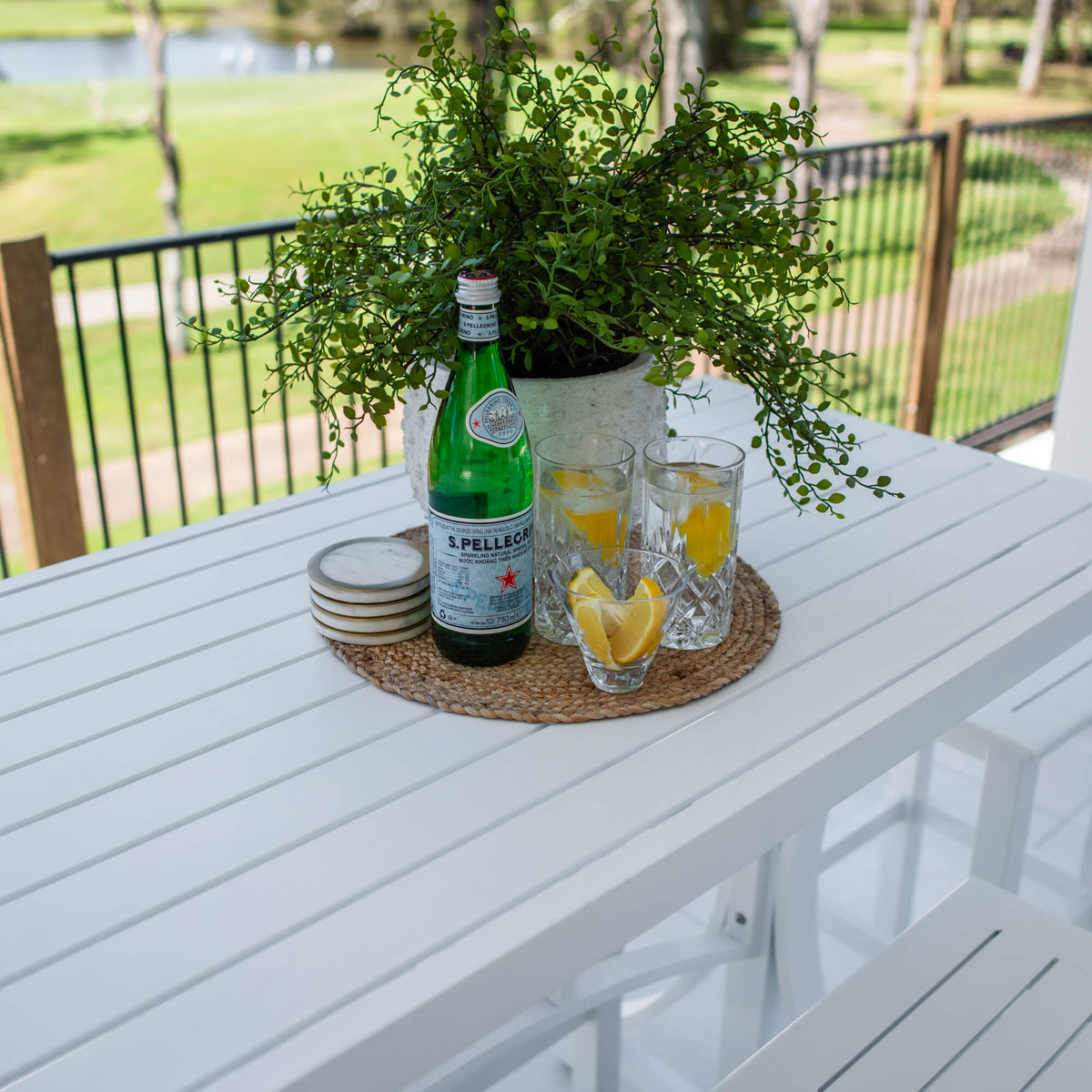 best-outdoor-furniture-SLAT - Bergen Slat Bar 150 - 7pce - Outdoor Bar Set #color_WHITE