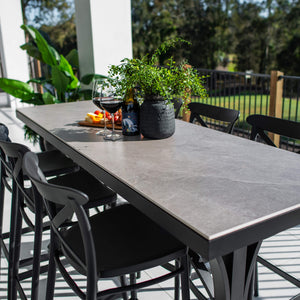 best-outdoor-furniture-Portsea 75 Malibu - 7pce (200x65) - Outdoor Bar Set #color_BLACK-STONE