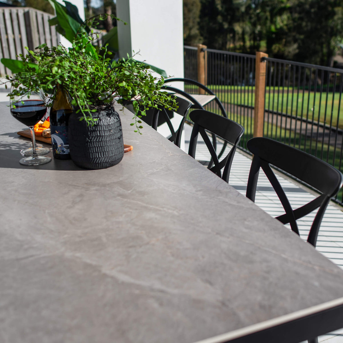 best-outdoor-furniture-Portsea 75 Malibu - 7pce (200x65) - Outdoor Bar Set #color_BLACK-STONE