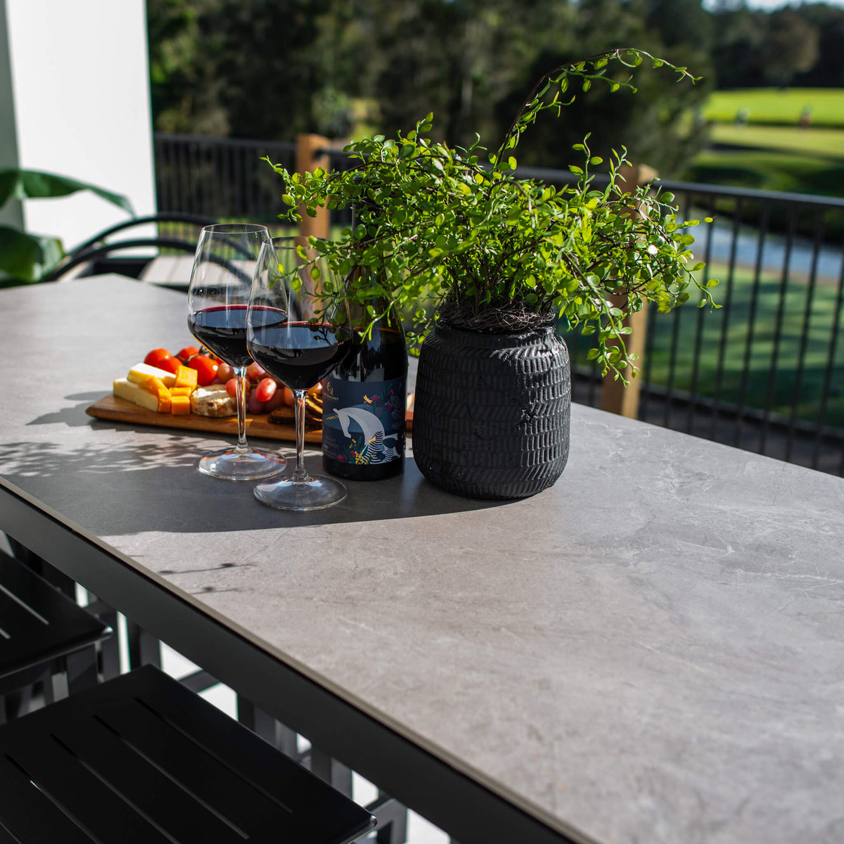best-outdoor-furniture-Kirra Malibu - 9pce (200x65) - Outdoor Bar Set #color_BLACK-STONE