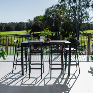 best-outdoor-furniture-Portsea 75 Aria - 5pce (150x80) - Outdoor Bar Set #color_BLACK