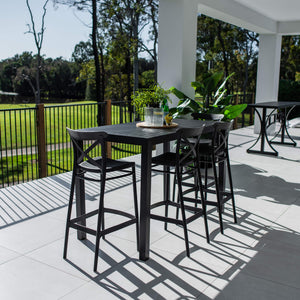 best-outdoor-furniture-Portsea 75 Aria - 5pce (150x80) - Outdoor Bar Set #color_BLACK