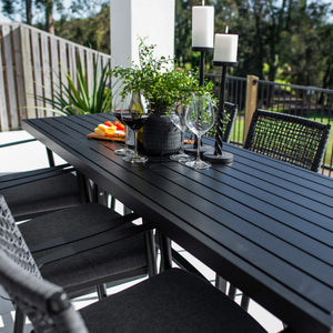 best-outdoor-furniture-Vienna Rope Bergen - 7pce (200x65) - Outdoor Bar Set #color_BLACK