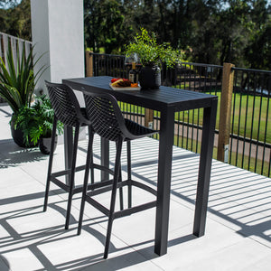 best-outdoor-furniture-Roma 75 Aria - 3pce (130x45) - Outdoor Bar Set #color_BLACK