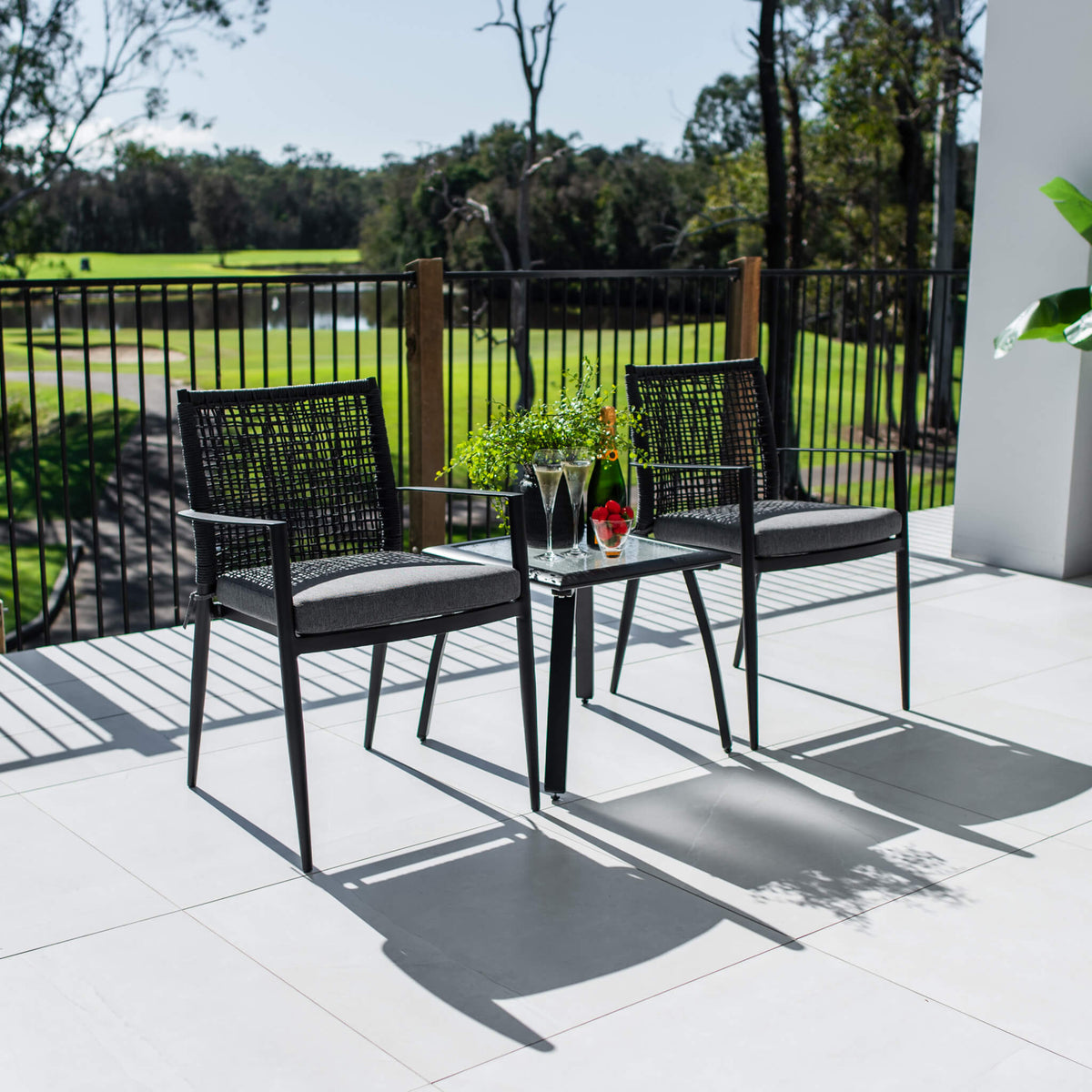 best-outdoor-furniture-Vienna Rope Shelby - 3pce - Outdoor Bistro Set #color_BLACK