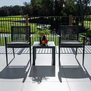 best-outdoor-furniture-Vienna Rope Slat - 3pce - Outdoor Bistro Set #color_BLACK