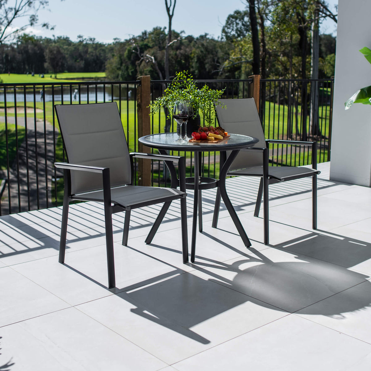 best-outdoor-furniture-Margot Coventry - 3pce - Outdoor Bistro Set #color_BLACK