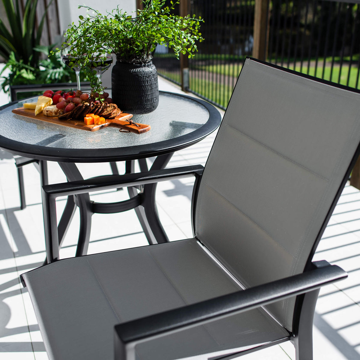 best-outdoor-furniture-Margot Coventry - 3pce - Outdoor Bistro Set #color_BLACK