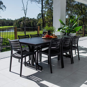 best-outdoor-furniture-Apollo Bergen - 9pce (220x100) - Outdoor Dining Set #color_BLACK