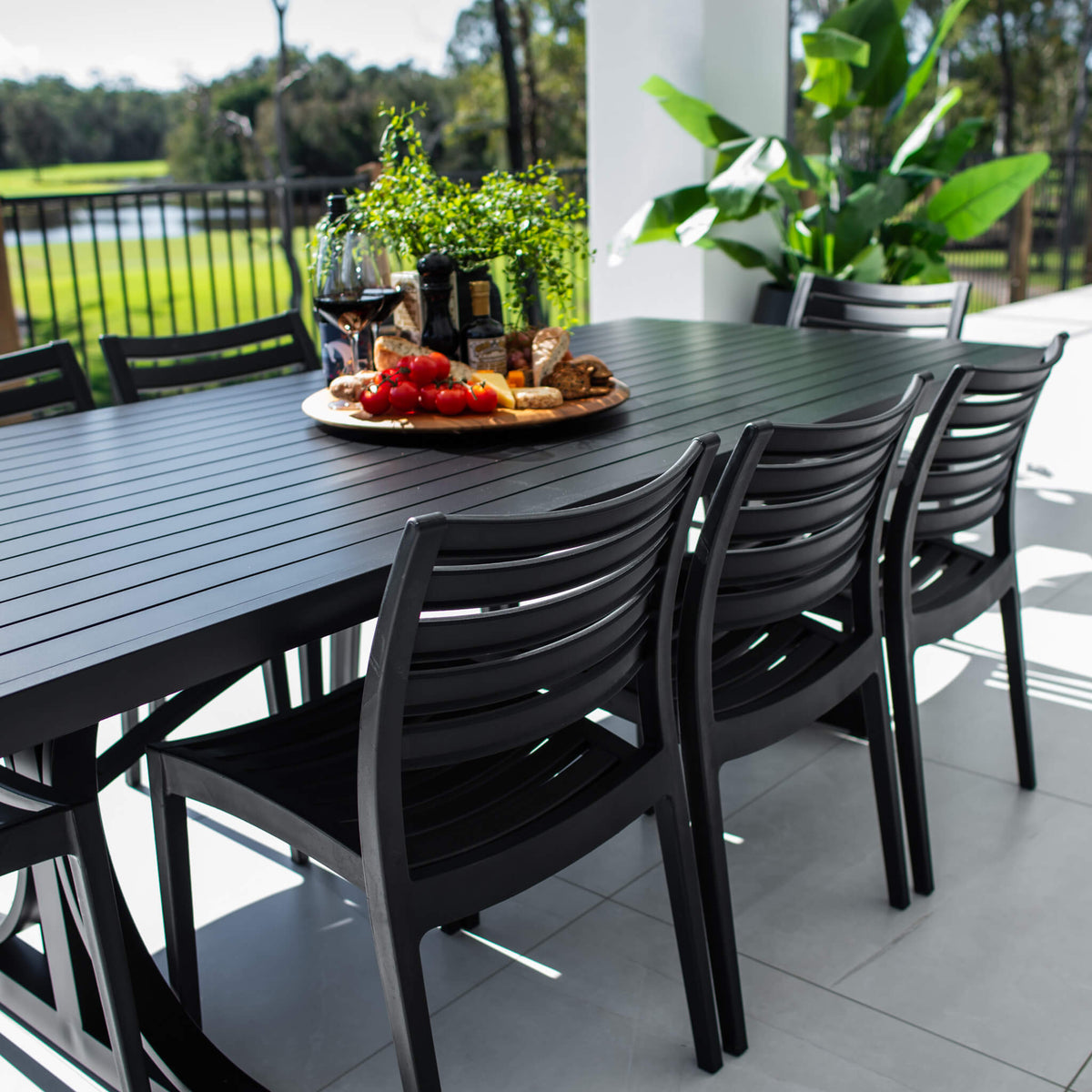 best-outdoor-furniture-Apollo Bergen - 9pce (220x100) - Outdoor Dining Set #color_BLACK