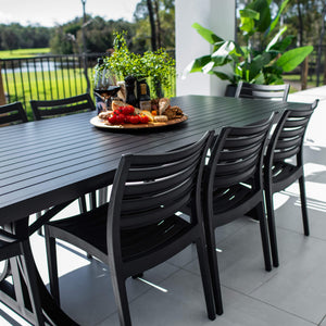 best-outdoor-furniture-Apollo Bergen - 9pce (220x100) - Outdoor Dining Set #color_BLACK