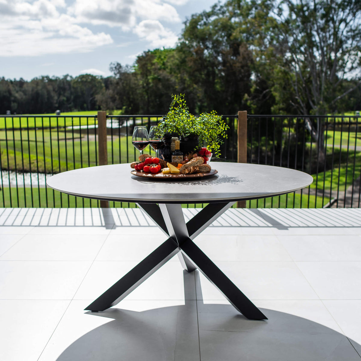 best-outdoor-furniture-Malibu Round - (150x150) - Outdoor Dining Table #color_BLACK