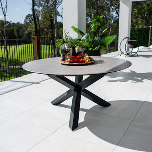 best-outdoor-furniture-Malibu Round - (150x150) - Outdoor Dining Table #color_BLACK