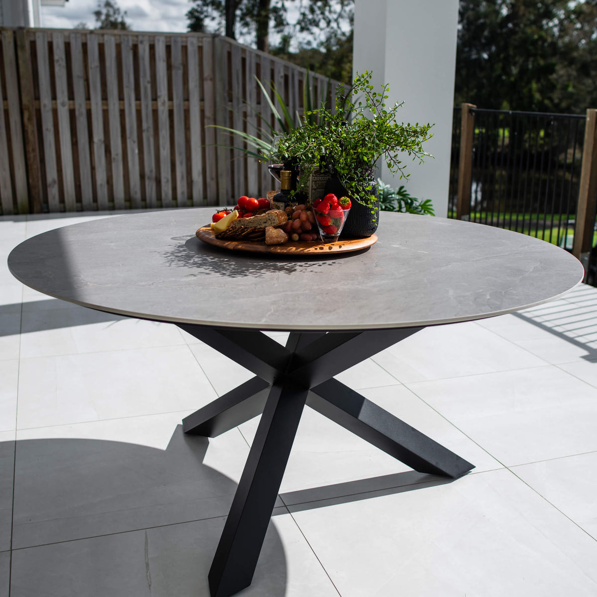 best-outdoor-furniture-Malibu Round - (150x150) - Outdoor Dining Table #color_BLACK