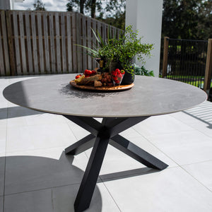 best-outdoor-furniture-Malibu Round - (150x150) - Outdoor Dining Table #color_BLACK