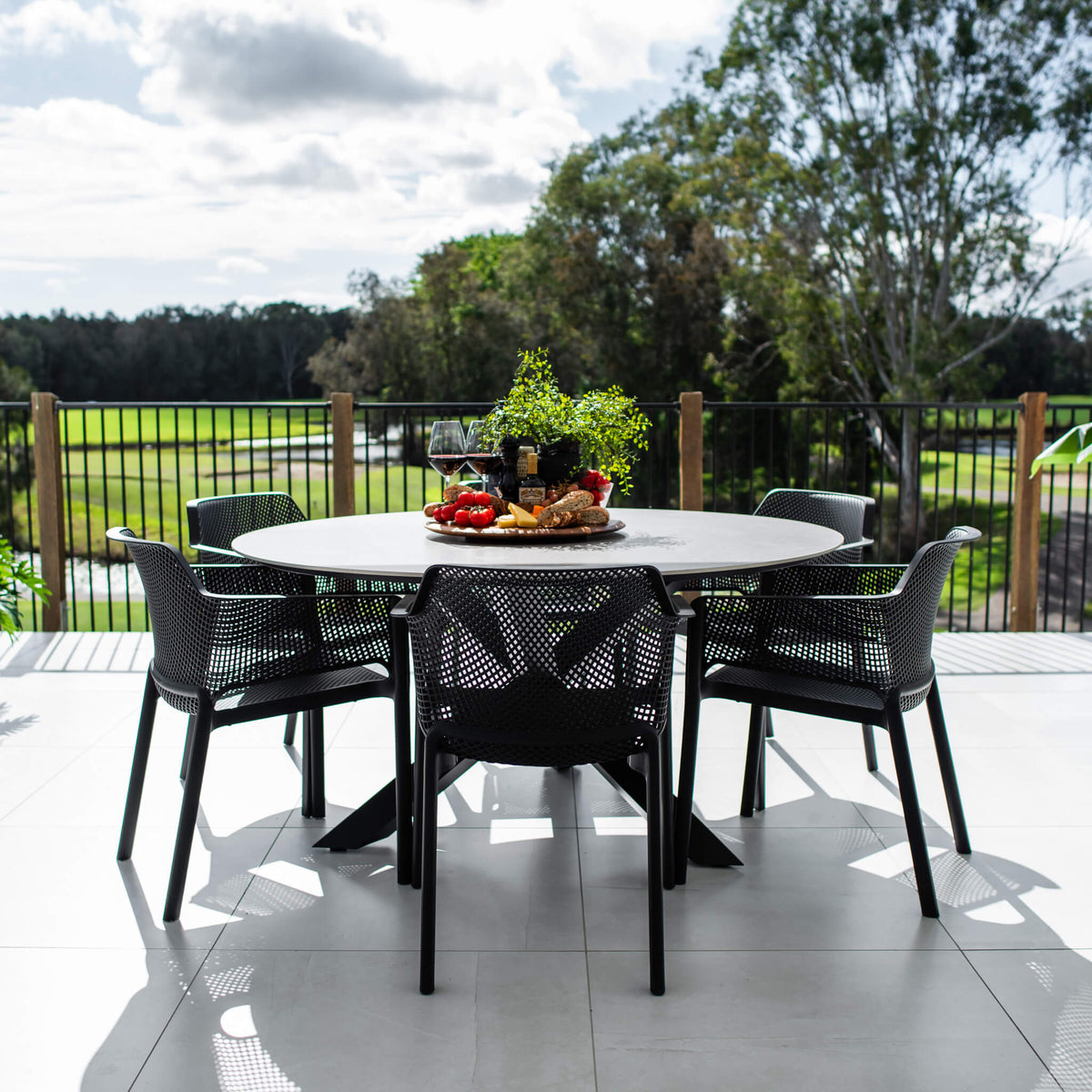 best-outdoor-furniture-Nero Malibu Round - 7pce (150x150) - Outdoor Dining Set #color_BLACK