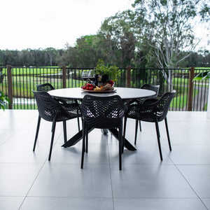 best-outdoor-furniture-Roma XL Malibu Round - 7pce (150x150) - Outdoor Dining Set #color_BLACK