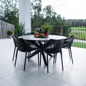 best-outdoor-furniture-Roma XL Malibu Round - 7pce (150x150) - Outdoor Dining Set #color_BLACK