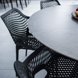 best-outdoor-furniture-Roma XL Malibu Round - 7pce (150x150) - Outdoor Dining Set #color_BLACK